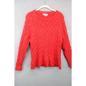 Philosophy Long Sleeve Chunky Cable Knit Sweater-Size XL-Soft
